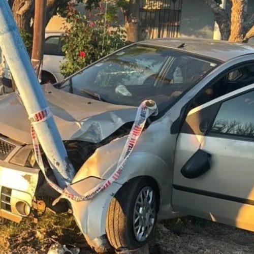 Conducía borracho, quiso esquivar a un peatón pero no lo logró