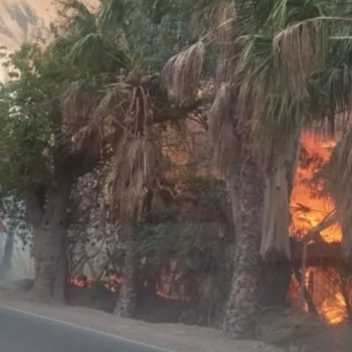 Una finca en Santa Lucia sufrió un grave incendio