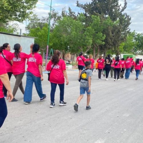 Se llevó a cabo una caminata saludable en el marco del Mes Rosa