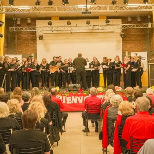 Santa Lucía fue sede del Coro interprovincial “Cantar es nuestro sueño”
