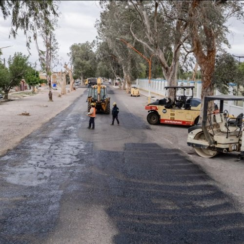 Comenzó la repavimentación de un tramo clave en Rawson