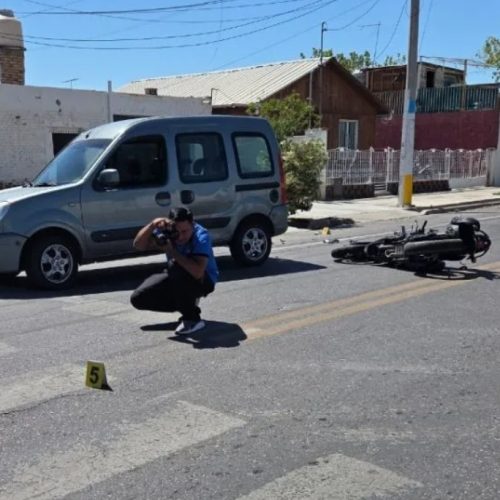 Falleció un motociclista de 29 años al ser embestido por un utilitario