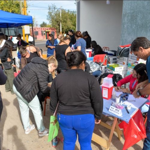 Operativos de Salud y vacunación en Santa Lucía