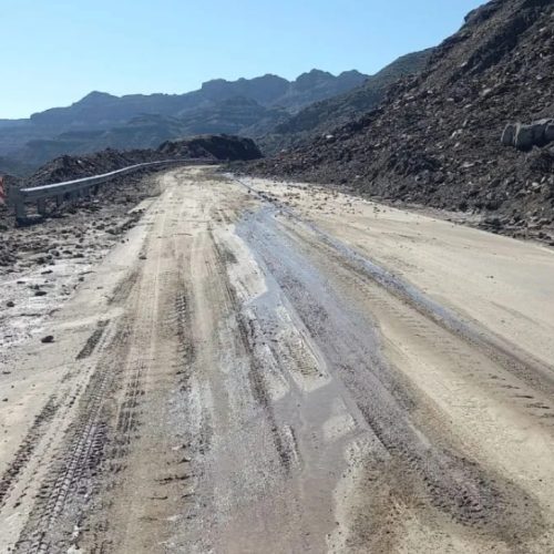 Tras el temporal, Vialidad Nacional desplegó tareas de limpieza en rutas sanjuaninas