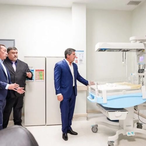 Orrego visitó el hospital de Jáchal e inauguró obras fundamentales para el fortalecimiento del sistema de salud