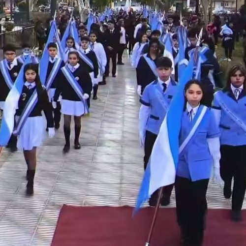 Promesa de Lealtad a la Bandera en Santa Lucía