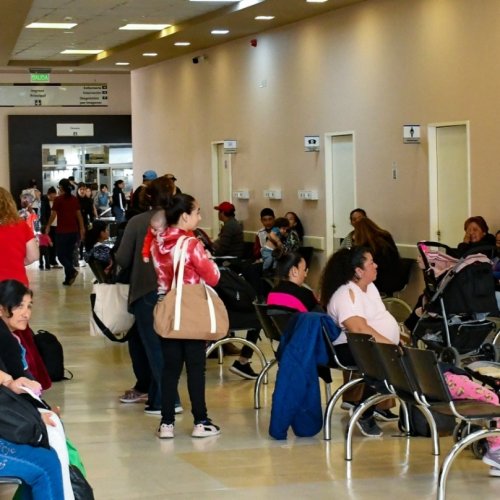 Operativo interinstitucional en el Hospital 25 de Mayo