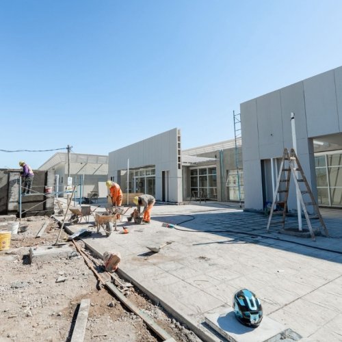 Las obras del nuevo hospital de Angaco ingresaron en su etapa final de ejecución