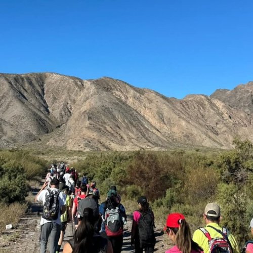 En San Martín se llevó a cabo el senderismo en la Sierra Pie de Palo