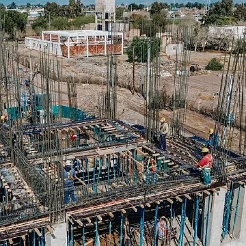 La construcción del nuevo Instituto Odontológico supera el 30 % de avance