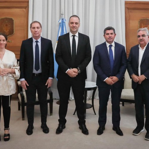 Adorni y Santilli mantuvieron un encuentro con los gobernadores de Catamarca y San Juan
