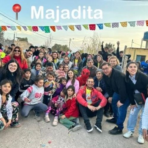 El equipo de JxC de 9 de julio, festejo el día del Niño en Majadita