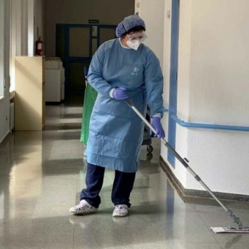 3 Meses que los trabajadores no cobran por su trabajo de limpieza, en el puesto de salud de 9 de Julio