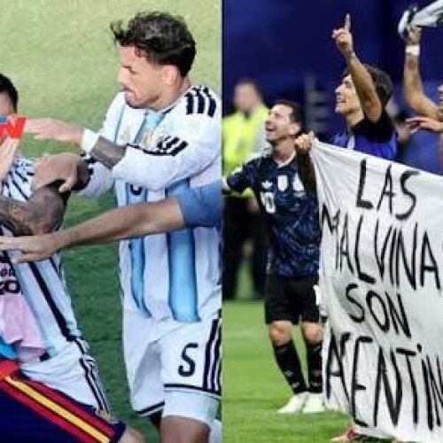 Durísimas sanciones a la Selección argentina por los incidentes en la final y la bandera de Malvinas