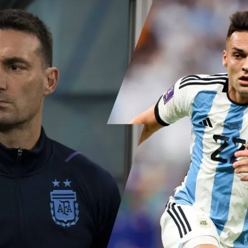 Scaloni y Lautaro, emocionados tras la clasificación a la final