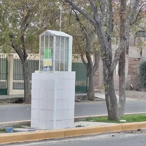 Volvieron a vandalizar otra imagen de la virgen en Capital