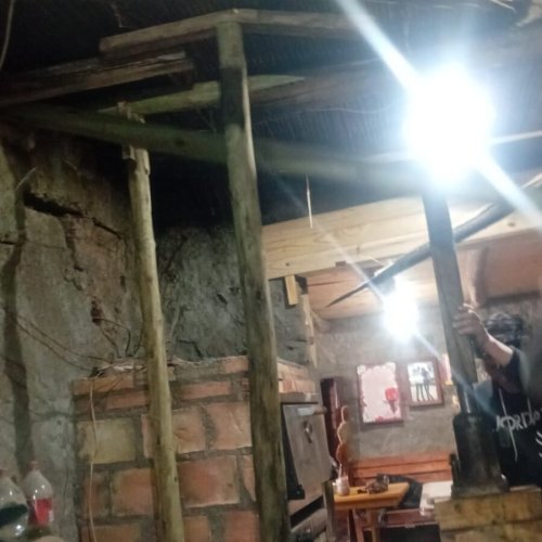 “Se les vino el techo abajo por la lluvia” Chacritas departamento 9 de Julio